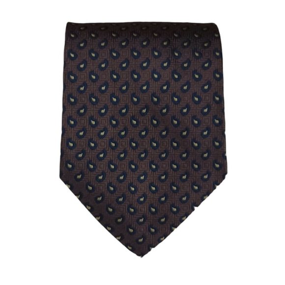Trussardi Action Other - 🆕TRUSSARDI ACTION Brown Paisley Silk Tie ITALY 59"/ 4" NWT